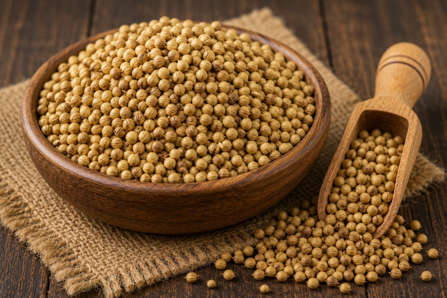 Coriander Powder and Seeds